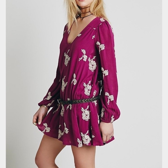 Free People Embroidered Austin Dress - Picture 1 of 8